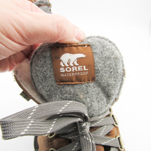 Sorel Boots Women 8 Out N About Plus Conquest Waterproof Leather Fur Lined - Picture 4 of 10